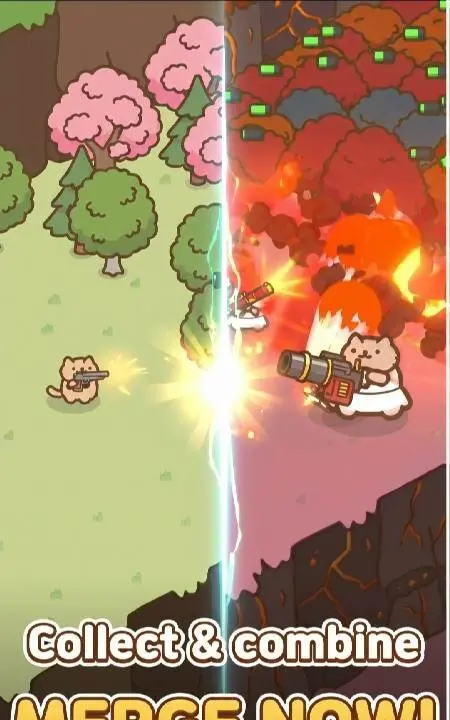 Idle Cat Gunner: Shooter RPG - скриншот 2