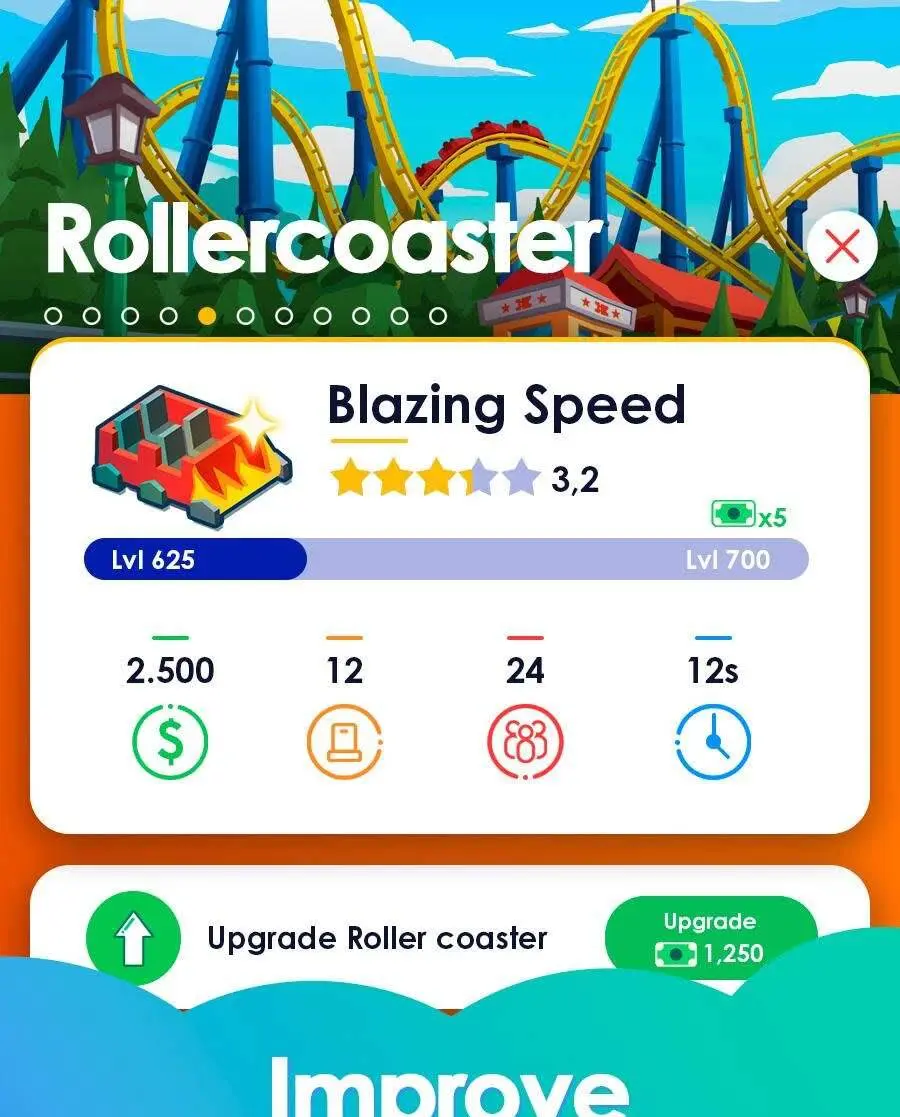 Idle Theme Park - Tycoon Game - скриншот 3