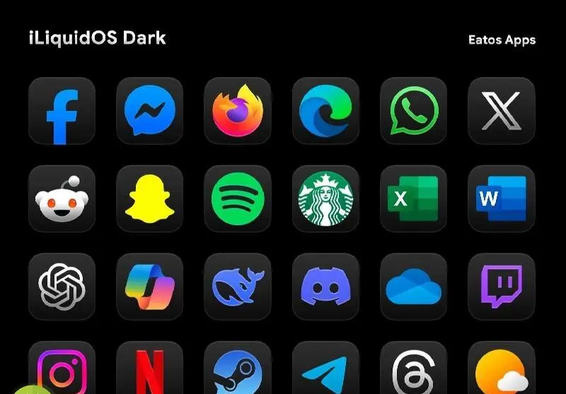 iLiquidDark - Icon Pack - скриншот 3