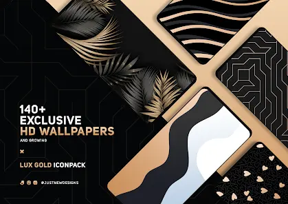 Gold IconPack : LuXGold - скриншот 1