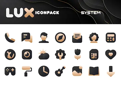 Gold IconPack : LuXGold - скриншот 2