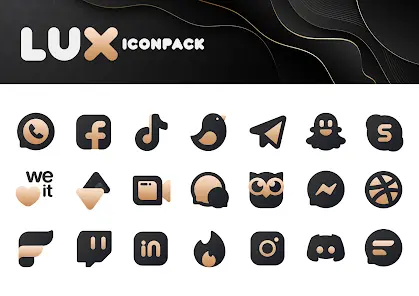 Gold IconPack : LuXGold - скриншот 6