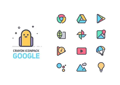 Crayon Icon Pack - скриншот 2