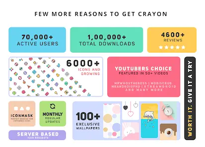 Crayon Icon Pack - скриншот 7