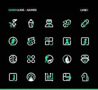 GreenLine Icon Pack : LineX - скриншот 2