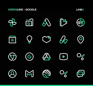 GreenLine Icon Pack : LineX - скриншот 3