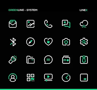 GreenLine Icon Pack : LineX - скриншот 5