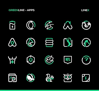 GreenLine Icon Pack : LineX - скриншот 6