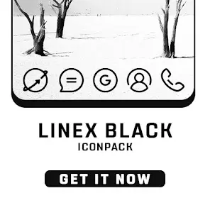 LineX Black Icon Pack - скриншот 4