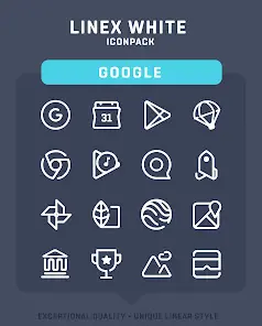 LineX White Icon Pack - скриншот 2