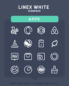 LineX White Icon Pack - скриншот 4
