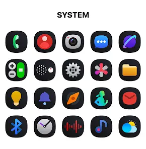 One UI Dark IconPack - скриншот 1