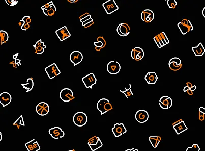 OrangeLine IconPack : LineX - скриншот 2