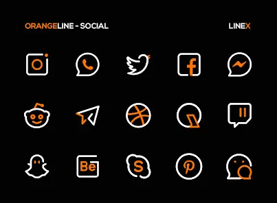 OrangeLine IconPack : LineX - скриншот 3