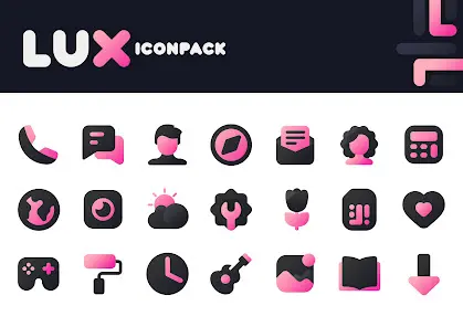 Pink IconPack : LuX - скриншот 1