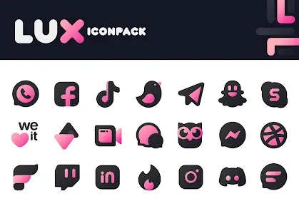 Pink IconPack : LuX - скриншот 5