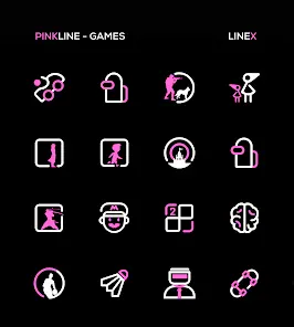 PinkLine Icon Pack :LineX Pink - скриншот 3