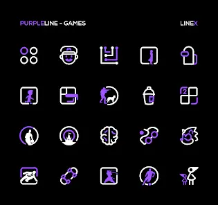 PurpleLine Icon Pack : LineX - скриншот 4