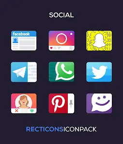 Recticons - Icon Pack - скриншот 1