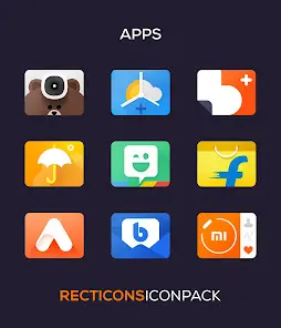 Recticons - Icon Pack - скриншот 3