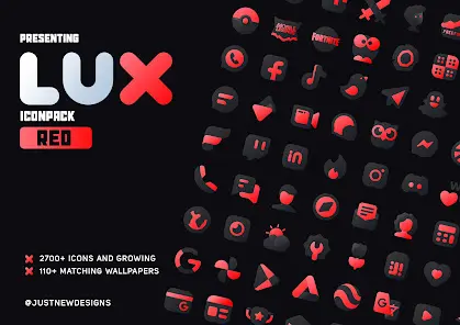 Red IconPack : LuXRed - скриншот 6