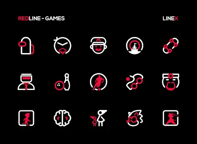 RedLine Icon Pack : LineX - скриншот 4