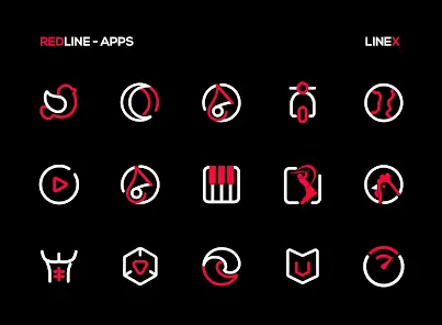 RedLine Icon Pack : LineX - скриншот 6