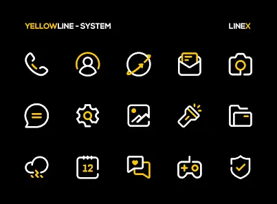 YellowLine Icon Pack : LineX - скриншот 1