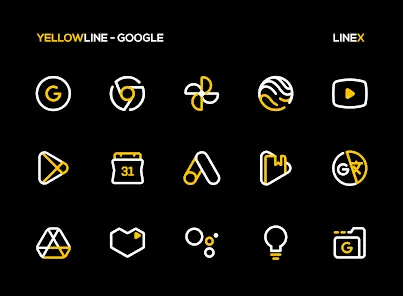YellowLine Icon Pack : LineX - скриншот 2
