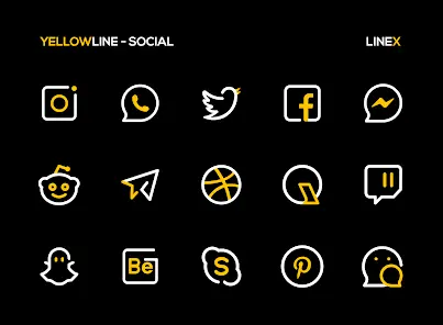 YellowLine Icon Pack : LineX - скриншот 3