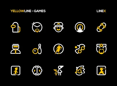 YellowLine Icon Pack : LineX - скриншот 4