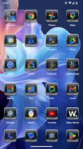 Glass Waves Icon Pack - скриншот 2