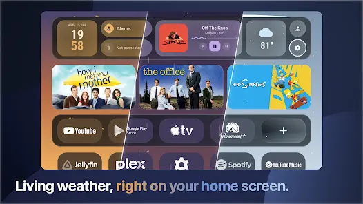Monet - Android TV лаунчер - скриншот 1