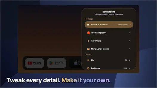 Monet - Android TV лаунчер - скриншот 3