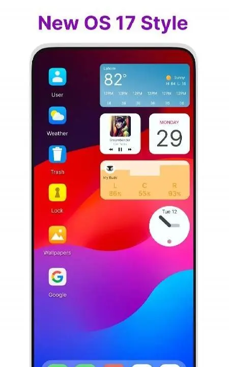 Launcher for iOS 17 Style - скриншот 1