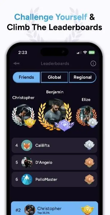 Liftoff - Ranked Gym Workouts - скриншот 3