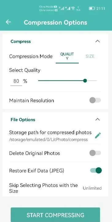 LitPhoto - Compress & Resize - скриншот 2