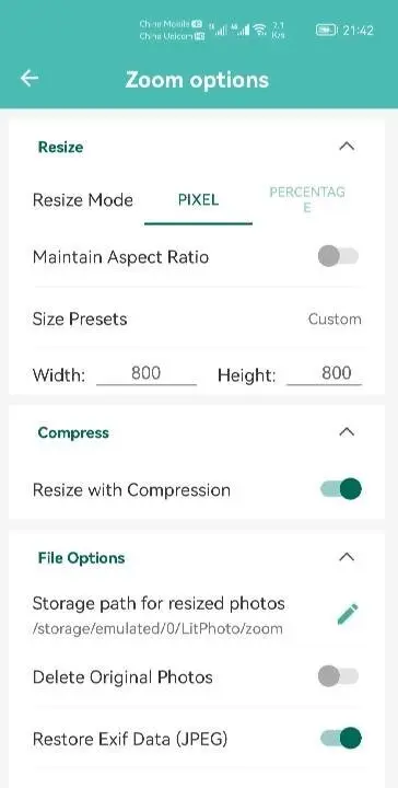 LitPhoto - Compress & Resize - скриншот 4
