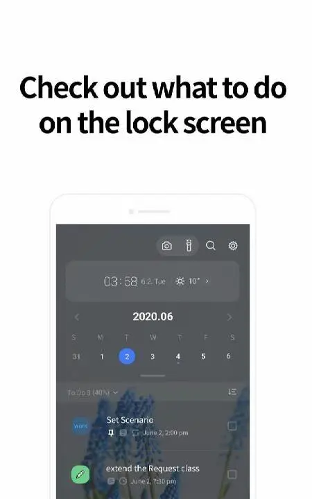LockScreen Calendar - Schedule - скриншот 3