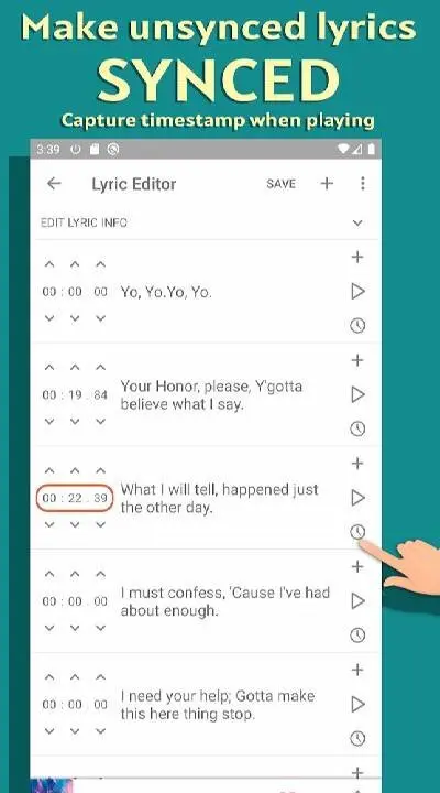 Lyrics Editor: Make Lyrics - скриншот 1