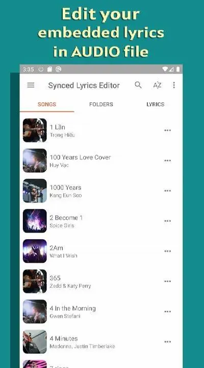 Lyrics Editor: Make Lyrics - скриншот 4
