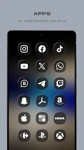 Glassify Dark Icons - скриншот 3
