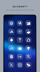 Glassify Glass Icons - скриншот 1