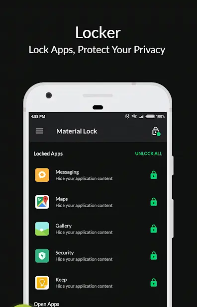 Material Lock - Applock & Fingerprint Lock - скриншот 1