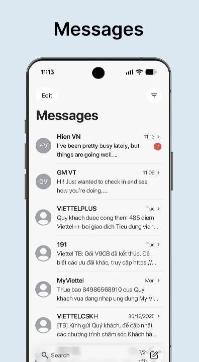 Messages - SMS/MMS OS26 - скриншот 1