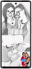 Карандашный фотоэскиз: рисунок - скриншот 1
