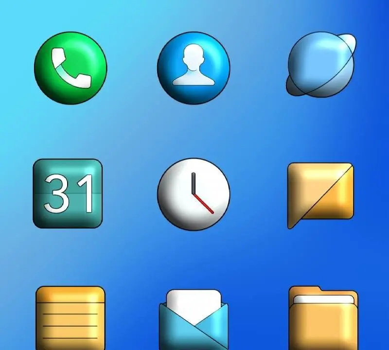 MiOS 3D - Icon Pack - скриншот 1