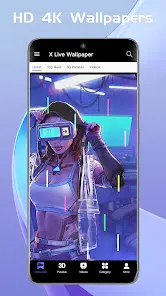 X Live Wallpaper - HD 3D/4D - скриншот 4