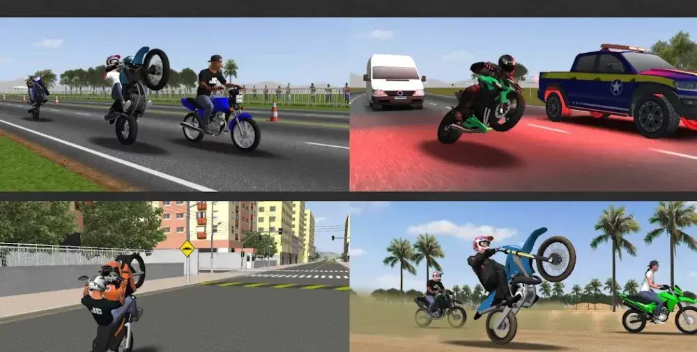 Moto Wheelie 3D - скриншот 1