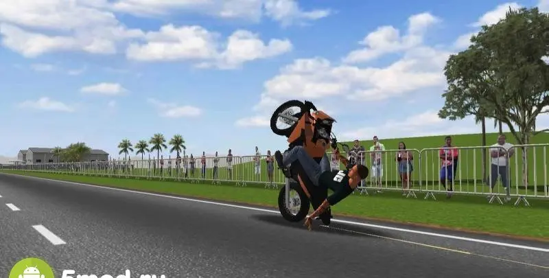 Moto Wheelie 3D - скриншот 1